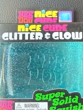 QUICK SHIP H2F BLUE NEEDOH GLITTLE AND GLOW NICE CUBE